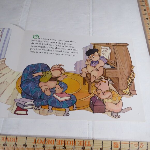 The Three Little Pigs BIG BOOK (almost 2 feet long ) with student story book - Picture 3 of 13